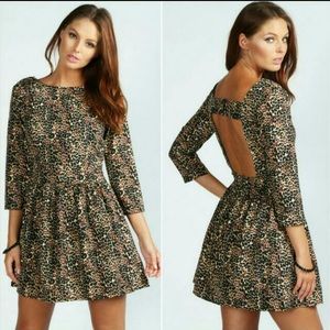 Cheetah Print Skater Dress
